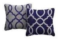 COJIN DECORATIVO  PARA EXTERIORES (TONALIDADES AZULES)